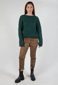 Umit Unal Knitwear|Jumpers^Chunky Knit Jumper in Original Green