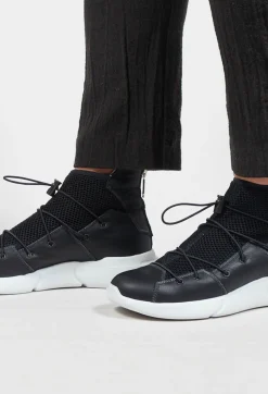 IXOS Trainers^Chunky Mesh Trainers with Zip in Nero