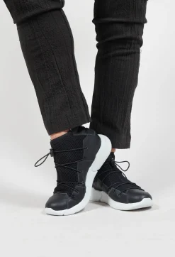 IXOS Trainers^Chunky Mesh Trainers with Zip in Nero