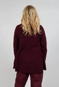 Rundholz Mainline Jumpers^Chunky Roll Neck Jumper in Merlot