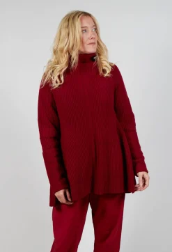 Rundholz Mainline Jumpers^Chunky Roll Neck Jumper in Sunset
