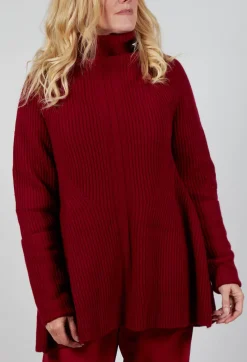 Rundholz Mainline Jumpers^Chunky Roll Neck Jumper in Sunset