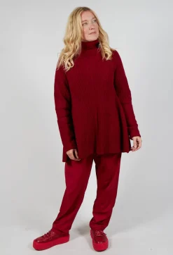 Rundholz Mainline Jumpers^Chunky Roll Neck Jumper in Sunset