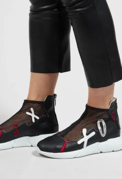 IXOS Trainers^Chunky Slip On Trainers in Bianco / Sabbia / Melograno / Nero