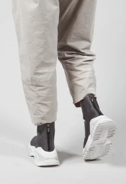 Lofina Boots^Chunky Sole Cut Out Boots in Gasoline Fumo