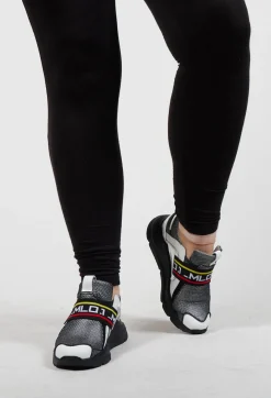 Malloni Trainers^Chunky Trainers in Pamlos White / Ortoclasio Black