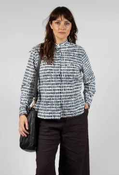 Hannoh Wessel Shirts & Blouses^Cikita Print Shirt in Navy Sticks