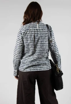 Hannoh Wessel Shirts & Blouses^Cikita Print Shirt in Navy Sticks