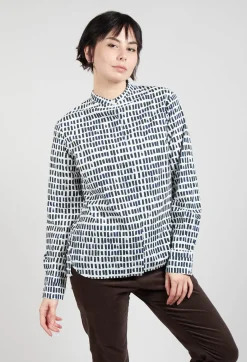 Hannoh Wessel Shirts & Blouses^Cikita Print Shirt in Navy Sticks