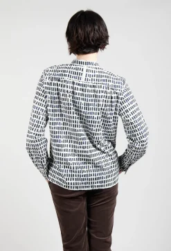 Hannoh Wessel Shirts & Blouses^Cikita Print Shirt in Navy Sticks