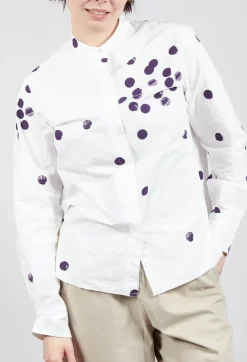 Hannoh Wessel Shirts & Blouses^Cikita Print Shirt in Plum Dots