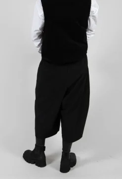 Moyuru Trousers^Circle Print Trousers in Black