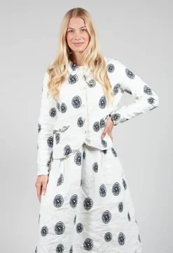 Aequamente Jackets^Citrus Print White Jacket