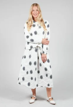 Aequamente Jackets^Citrus Print White Jacket