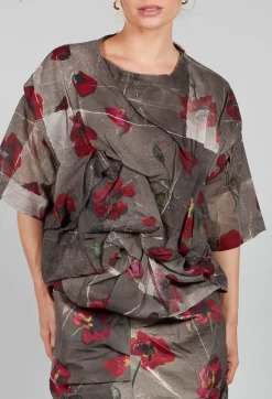 La Vaca Loca Tops^Ciudad Top in Shitake Flower