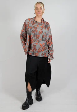 Xenia Design Shirts & Blouses^Clap Blouse in Grey and Orange
