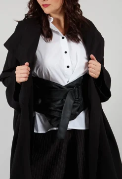 Pal Offner Coats^Clean Oversized Coat in Black