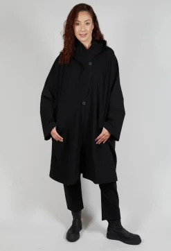 Pal Offner Coats^Clean Oversized Coat in Black
