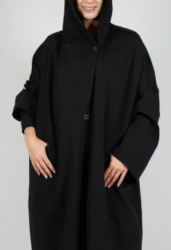 Pal Offner Coats^Clean Oversized Coat in Black