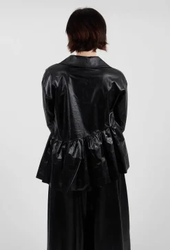 Bize Shirts & Blouses^Coated Shirt in Black