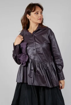 Bize Shirts & Blouses^Coated Shirt in Purple