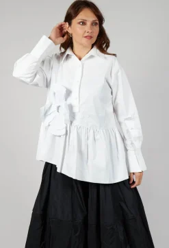 Bize Shirts & Blouses^Coated Shirt in White