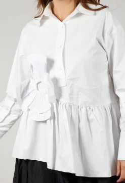 Bize Shirts & Blouses^Coated Shirt in White