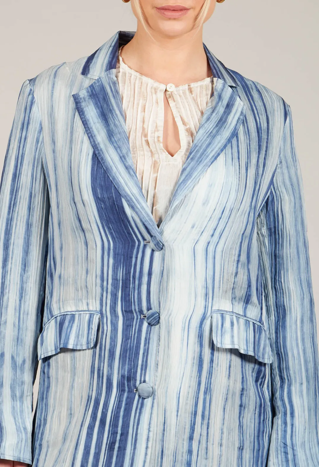 Bianco Levrin Coats^Colette Coat in Blue