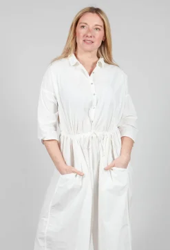 Album Di Famiglia Jumpsuits^Collar Jumpsuit TC in Milk