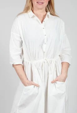 Album Di Famiglia Jumpsuits^Collar Jumpsuit TC in Milk