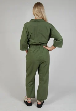 Album Di Famiglia Jumpsuits^Collar Jumpsuit TS in Green