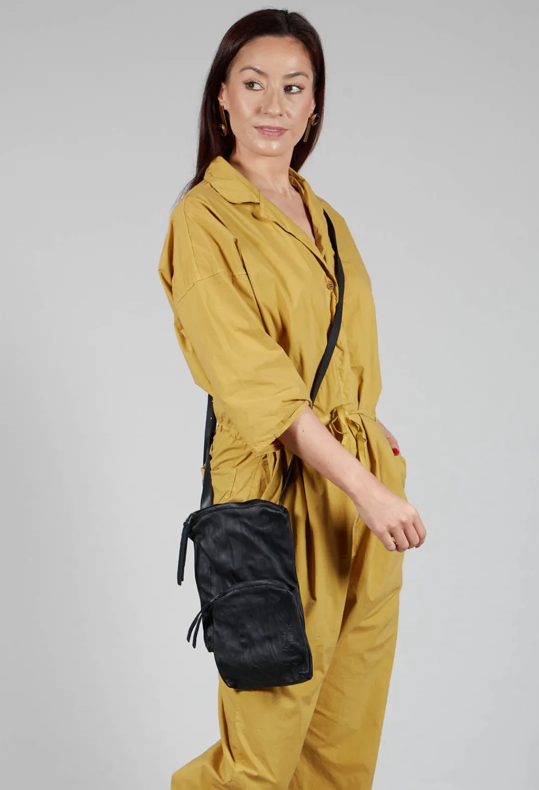 Album Di Famiglia Jumpsuits^Collar Jumpsuit TS in Sun Yellow