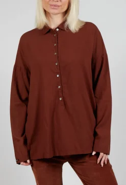 Album Di Famiglia Shirts & Blouses^Collar Shirt TBC in Rust
