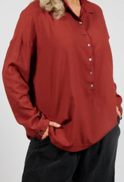 Album Di Famiglia Shirts & Blouses^Collar Shirt TVC in Red