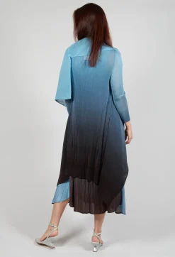 Alquema Coats^Collare Coat in Blue Topaz