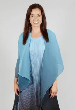 Alquema Coats^Collare Coat in Blue Topaz