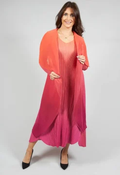 Alquema Coats^Collare Coat in Flame Beet