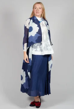 Alquema Coats^Collare Coat in Indigo Way