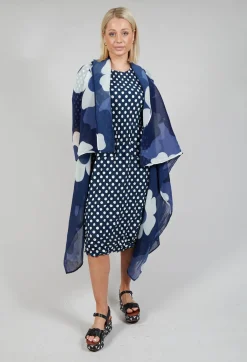 Alquema Coats^Collare Coat in Indigo Way