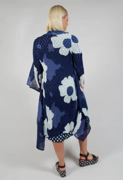 Alquema Coats^Collare Coat in Indigo Way