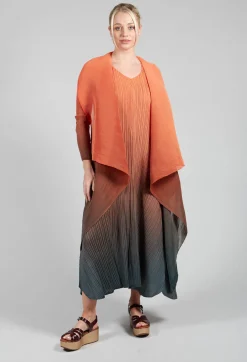 Alquema Coats^Collare Coat in Tangerine and Shadow