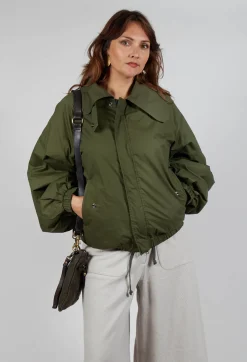 SOH Jackets^Collared Bomber Jacket in Khaki