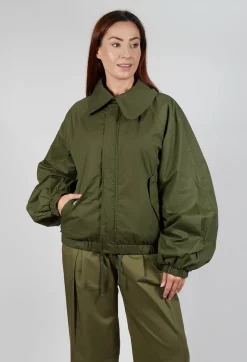 SOH Jackets^Collared Bomber Jacket in Khaki