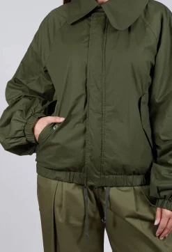 SOH Jackets^Collared Bomber Jacket in Khaki