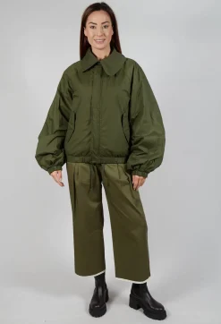 SOH Jackets^Collared Bomber Jacket in Khaki