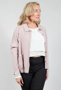 Sarah Pacini Cardigans^Collared Cardigan in Dusky Pink