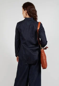 Aequamente Jackets^Collarless Jacket in Denim