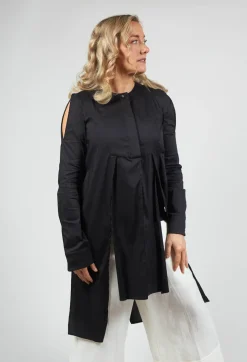 Malloni Shirts & Blouses^Collarless Shirt Chianti in Nero