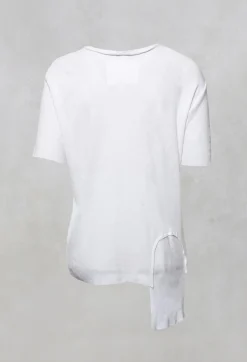 NELLY JOHANSSON T-shirts^Colmar Jersey T Shirt with Ribbed Effect in White