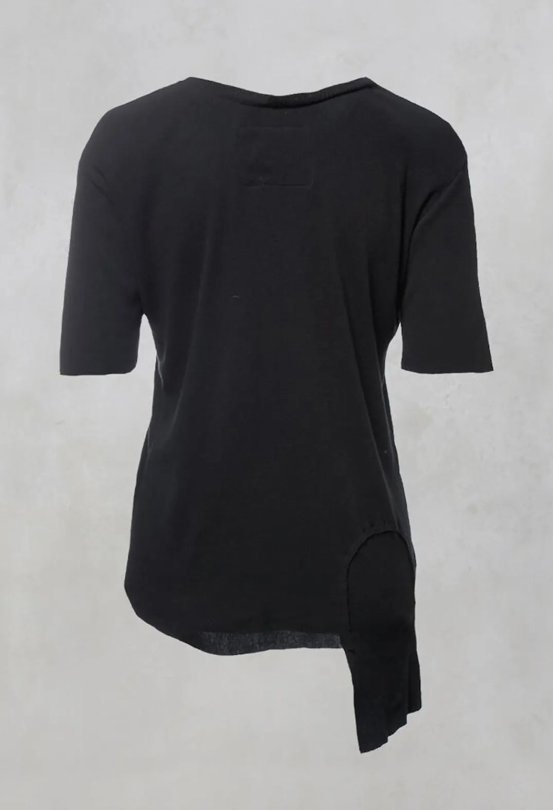 NELLY JOHANSSON T-shirts^Colmar Jersey T Shirt with Ribbed Effect in Black